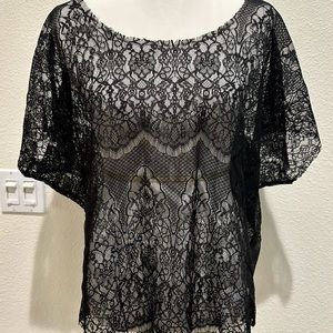 Brand New Joe’s Jeans Black Lace Top Medium M